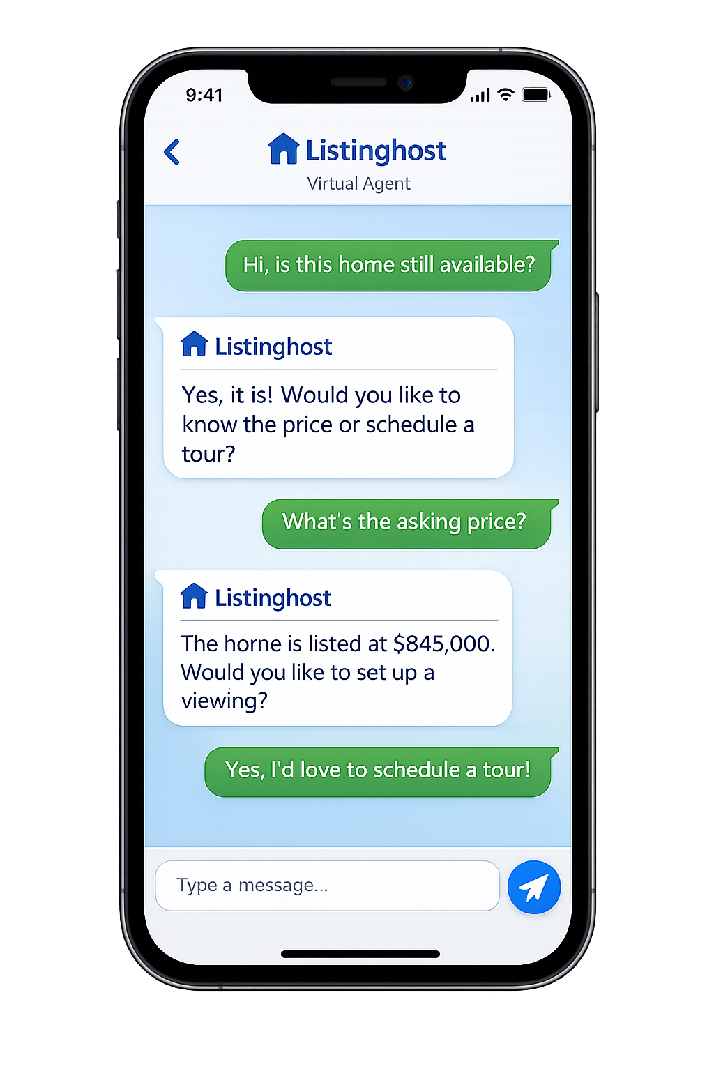 Listinghost mobile preview